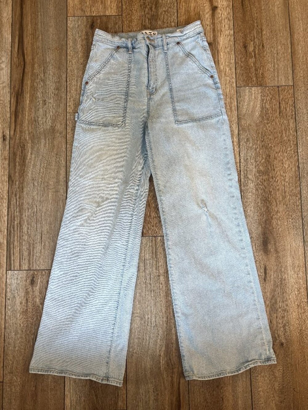 Daze Denim Jeans- Far Out High Rise Wide Leg/Relaxed Flare- Play Date light wash